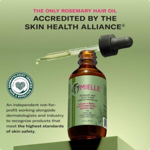 Mielle Organics Rosemary & Mint Hair Oil - Strengthening Biotin Oil Infused Frizzy & Damaged Hair Care - Split Ends & Dry Scalp Treatment to Support Longer, Healthier Strands, 2 Ounce - Image 6