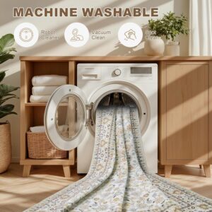 Area Rugs 10x14 Living Room Rug: Washable Rug Soft Vintage Boho Carpet Indoor Floor Non-Slip Stain Resistant Large Carpets for Bedroom Dining Room Farmhouse Nursery Home Office Beige - Image 5