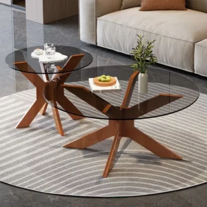 Creative modern homestay light luxury tea table, Nordic combination coffee table, household small apartment - Image 1