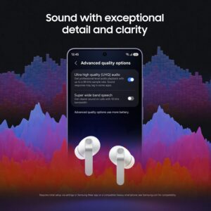 Samsung Galaxy Buds 4 Pro (2026) AI True Wireless Bluetooth Earbuds, Hi-Res Audio, 2-Way Speaker, ANC 2.0, Optimized Comfort, IP57, Live Translation, White [US Version, 2 Yr Warranty] - Image 9