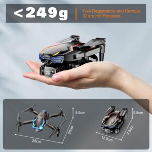 Drone with Camera for Adults, 2K HD FPV Drones with Upgrade Altitude Hold, One-Key Take Off/Landing, Speed Adjustment, Headless Mode, 2 Batteries, Toys Gifts for Teen Boys Girls, Beginner - Image 3