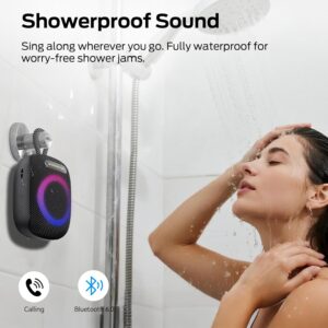Monster S300 Portable Bluetooth Bike Speaker, IPX7 Waterproof Wireless Shower Speaker with RGB Lights, 10H Playtime, Loud Sound, Bluetooth 6.0, Bike Accessories, TWS, for Outdoors/Travel/Home, Black - Image 3