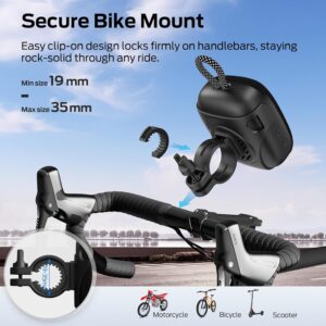 Monster S300 Portable Bluetooth Bike Speaker, IPX7 Waterproof Wireless Shower Speaker with RGB Lights, 10H Playtime, Loud Sound, Bluetooth 6.0, Bike Accessories, TWS, for Outdoors/Travel/Home, Black - Image 8