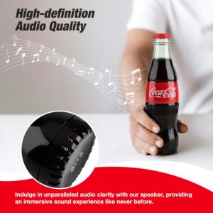 Official Coca-Cola Bottle Shaped Bluetooth Speaker – Portable Wireless Speaker with Bluetooth 5.0, Deep Bass, AUX Input, Long Battery Life – Loud HD Sound for Home, Travel, Party & Outdoor Use - Image 4
