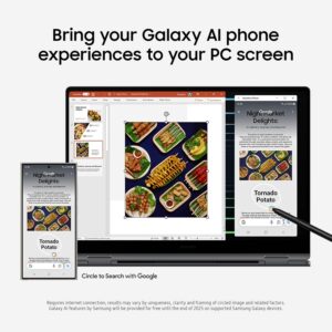 Samsung 16” Galaxy Book5 Pro 360 Copilot+ PC, AI Computer, Intel Core 7 Ultra Processor, 3K AMOLED (2880x1800) Touchscreen, S Pen,120Hz, Dolby Atmos, Student Laptop, Lightweight, All-Day Battery Life - Image 9