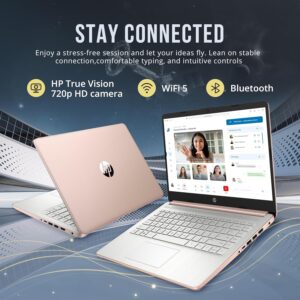 HP Stream 14" HD BrightView Laptop, Intel Celeron N150, 16GB RAM, 416GB Storage (128GB eMMC + 288GB Docking Station Set), Intel UHD Graphics, 720p Camera, Wi-Fi, 1 Year Office 365, Win 11 S, Gold - Image 5