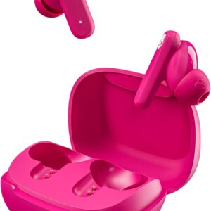 Skullcandy Smokin’ Buds Wireless Earbuds, Bluetooth Headphones, Noise Isolating Fit, Up to 20 Hours Battery, IPX4 Sweat and Water Resistant, Microphone for iPhone Android - Pink - Image 8