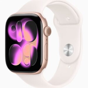 Apple Watch Series 11 GPS + Cellular 46mm (Middle East Version) Jet Black Aluminium Case With Black Sport Band - M/L - Image 3