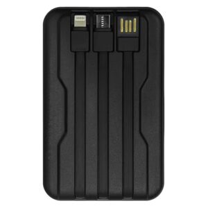 MARGOUN Magnetic Battery Pack Wireless Charging Power Bank with Cable Slim Light-Weight Wireless Charger with LED Indicator Black - Image 3