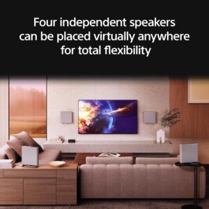 Sony BRAVIA Theater Quad 16-Speaker Home Theater Audio System with 4 Wireless Speakers, 360 Spatial Sound Mapping, Dolby Atmos/DTS:X Support, Room Calibration (HT-A9M2) - Image 5