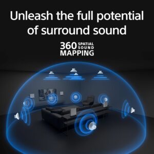 Sony BRAVIA Theater Quad 16-Speaker Home Theater Audio System with 4 Wireless Speakers, 360 Spatial Sound Mapping, Dolby Atmos/DTS:X Support, Room Calibration (HT-A9M2) - Image 10
