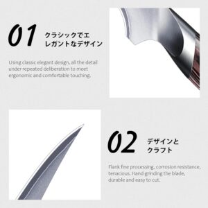 HOSHANHO Fillet Knife 7 Inch, Super Sharp Boning Knife in High Carbon Stainless Steel, Professional Japanese Fish Knives for Meat Poultry Cutting - Image 5