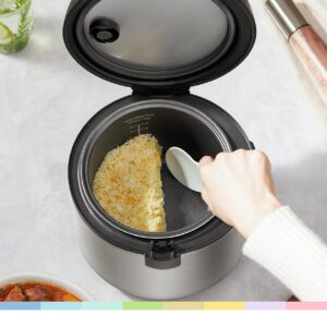COMFEE' Compact Rice Cooker, 6-in-1 Stainless Steel Multi Cooker, Slow Cooker, Steamer, Saute, and Warmer, 2 QT, 8 Cups Cooked(4 Cups Uncooked), Brown Rice, Quinoa and Oatmeal, 6 One-Touch Programs - Image 7