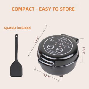 Smart Fried Egg Cooker, Automatic Fried Egg Maker for 6 Features like Sunny Side Up, Over Easy, Fully Cooked & More. Auto Power Off, Alarm, Round Shape, Non Stick Coating (Black) - Image 7