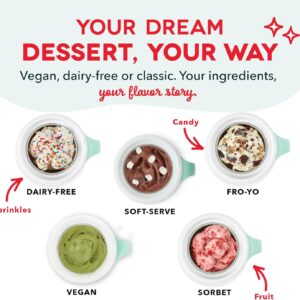 Dash My Mug Ice Cream Maker - Makes Single Serving of Gelato, Frozen Yogurt, Sorbet & More - Easy to Clean & Use - Aqua, 2 Bowls - Image 6