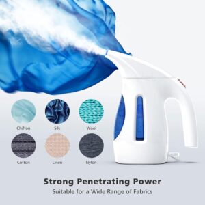 HiLIFE Steamer for Clothes, Portable Handheld Clothing Steamer, 240ml Big Capacity, 700W, Strong Power, Fabric Quick Wrinkle Remover with Brush for Home, Office, Travel (ONLY 120V) - Image 4