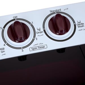 GEEPAS TwinTub Semi- Automatic 7 Kg Washing Machine | Top Load Semi Automatic Washing Machine Quick Turbo Wash |Transparent Top Lid 7 kg 350 W GSWM18041 - Image 6