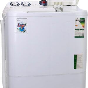 GEEPAS Twin Tub Semi-Automatic Washing Machine| High Back Control Panel and Semi-Automatic Top Load Washing Machine, Ripple Pulsator| Highly Effecient with Classic Design Wash/Spin Power 490W/180W 670 W GSWM6468 White - Image 8