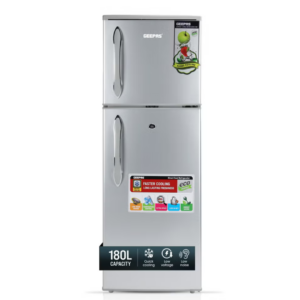 180LGross/ 132L Net Capacity, Double Door Refrigerator - Durable Double Door Refrigerator, Fast Cooling & Preserves Freshness, Low Noise, Energy Efficient, In-Built Deodorizer, Tempered Glass Shelves , Freezer Capacity-34L 120 W 120 W GRF1856SPN Silver - Image 2