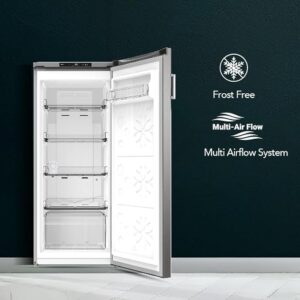 SUPER GENERAL 160L Gross Capacity And 122L Net Capacity Upright Freezer, Inverter Compressor, No Frost, Ice Twist Maker, Reversible Door - 220 W SGUF201NFDCIE Silk Inox - Image 4