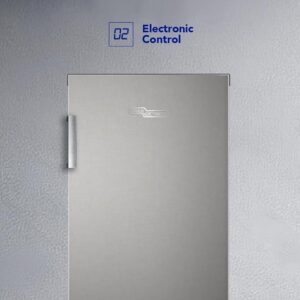 SUPER GENERAL 160L Gross Capacity And 122L Net Capacity Upright Freezer, Inverter Compressor, No Frost, Ice Twist Maker, Reversible Door - 220 W SGUF201NFDCIE Silk Inox - Image 6