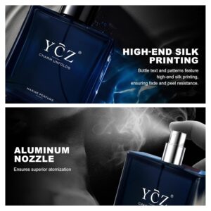 Ycz Charm Unfolds Marine Perfume for Men, 1.7 oz. Long Lasting Eau De Parfum Cologne For Men, Oriental Woody Fragrance - Ideal Special Occasions, Making it the Ideal gentlemen’s Gift - Image 5