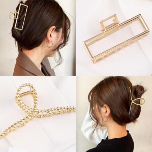 Mehayi 3 PCS Metal Large Claw Clips for Thick Heavy Hair, Strong Hold Big Non-Slip Hair Catch Barrette Jaw Clamp for Long Hair, Fashion Styling Accessories for Women Girls - Image 7
