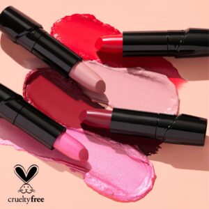wet n wild Silk Finish Lipstick, Hydrating Rich Buildable Lip Color, Formulated with Vitamins A,E, & Macadamia for Ultimate Hydration, Cruelty-Free & Vegan - Dark Pink Frost - Image 4