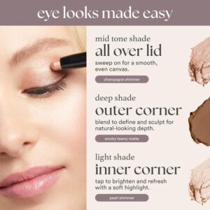 Julep Eyeshadow 101 Cream-to-Powder Waterproof Shadow Stick – Champagne Shimmer – Long-Lasting, Crease-Proof, Medium Golden-Beige Shimmer Cream Eyeshadow with Built-in Smudger - Image 8