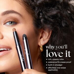 Julep Eyeshadow 101 Cream-to-Powder Waterproof Shadow Stick – Champagne Shimmer – Long-Lasting, Crease-Proof, Medium Golden-Beige Shimmer Cream Eyeshadow with Built-in Smudger - Image 3