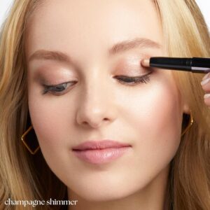 Julep Eyeshadow 101 Cream-to-Powder Waterproof Shadow Stick – Champagne Shimmer – Long-Lasting, Crease-Proof, Medium Golden-Beige Shimmer Cream Eyeshadow with Built-in Smudger - Image 9