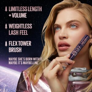 Maybelline Lash Sensational Sky High Washable Mascara Makeup, Volumizing, Lengthening, Defining, Curling, Multiplying, Buildable Formula, Blackest Black, 1 Count - Image 5