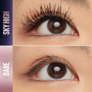 Maybelline Lash Sensational Sky High Washable Mascara Makeup, Volumizing, Lengthening, Defining, Curling, Multiplying, Buildable Formula, Blackest Black, 1 Count - Image 6