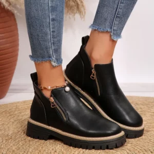2025 NEW High-quality Thick Sole Ankle Shoes Fashion Comfortable Women Short Boots Plus Size Platform Shoes Women Boots - Image 6