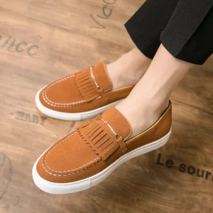 Hot Selling Suede Shoes Europe America Fashionable Men's Loafers Simple Casual Shoes Party Men's Dress Shoes Big Size：38-47 - Image 4