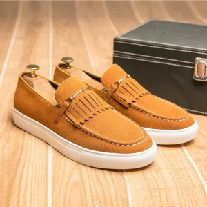 Hot Selling Suede Shoes Europe America Fashionable Men's Loafers Simple Casual Shoes Party Men's Dress Shoes Big Size：38-47 - Image 5