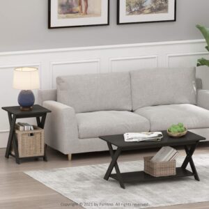 FURINNO Modern Simplistic End Table Set, 2-Pack, Espresso - Image 5