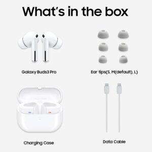 Samsung Galaxy Buds3 Pro Wireless Earbuds, Powered by Galaxy AI, IP57, Active Noise Cancellation, Adaptive Noise Control, 37hrs Battery, 360 Surround Sound, Pinch Controls, Galaxy Ecosystem, White - Image 6