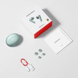 OnePlus Buds 4 TWS Earbuds with Upto 55dB Real-time ANC, Adaptive Mode, Dual Drivers with DACs, 3D Audio, Upto 45hrs Music Playback, ,Dual-Device connectivity, 47ms Low Latency, Zen Green - Image 3