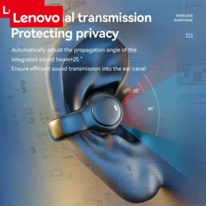 Lenovo Wireless Bluetooth Open-Ear Headphones Ear-hook design Stay securely in place during vigorous daily workouts - Image 6