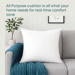 LANE LINEN 4 Pack 18x18 White Throw Pillow Inserts for Decorative Pillow Covers, Couch Pillows for Living Room, Fluffy Pillows for Bed - Image 5
