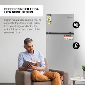 GEEPAS GRF2400SXE 240 Liters Free Standing Durable Double Door Refrigerator, Quick Cooling & Long-lasting Freshness - Image 8