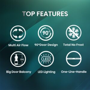 Hisense HTM55250D2, 328 Litres Top Mount Refrigerator, No Frost Technology, Big Door Balcony, LED Interior Light, Multi Air Flow, 90°Door Design, Silver - Image 11