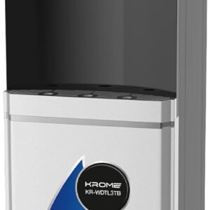 Krome Top Loading Water Dispenser, Hot, Cold & Normal Water, Floor Standing, Made with Stainless Steel Tank & Food-Grade Silicone Gel Tube, Child Lock for Hot Water, Silver & Black KR-WDTL 3TB - Image 7