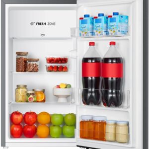 Gross 122L/Net 93L Single Door Refrigerator Fridge RR122D4ASU, Adjustable Thermostat, Big Door Shelf, Separate Chiller, Reversible Door, Low Noise, Child Lock RR122D4ASU Silver - Image 4
