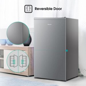 Gross 122L/Net 93L Single Door Refrigerator Fridge RR122D4ASU, Adjustable Thermostat, Big Door Shelf, Separate Chiller, Reversible Door, Low Noise, Child Lock RR122D4ASU Silver - Image 7