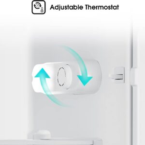 Gross 122L/Net 93L Single Door Refrigerator Fridge RR122D4ASU, Adjustable Thermostat, Big Door Shelf, Separate Chiller, Reversible Door, Low Noise, Child Lock RR122D4ASU Silver - Image 9