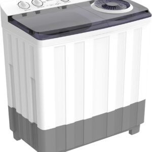 Krome Twin Tub Semi-Automatic Washing Machine, Powerful Wash With Mechanical Wash Timer, Intuitive Control, Durable Aluminium Spin Motor, 460W Wash And 200W Spin Input Power 15 kg KR-WSA150K White - Image 6