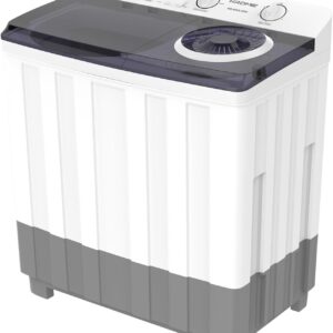 Krome Twin Tub Semi-Automatic Washing Machine, Powerful Wash With Mechanical Wash Timer, Intuitive Control, Durable Aluminium Spin Motor, 460W Wash And 200W Spin Input Power 15 kg KR-WSA150K White - Image 8