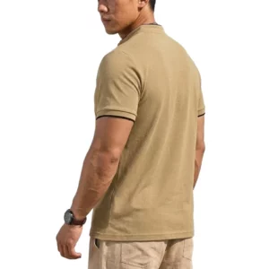 Summer Short Sleeve Henley Shirt Men Button Polo Shirts Classic Collarless T-Shirts for Men Luxury Breathable Hiking T-shirt Gym - Image 9